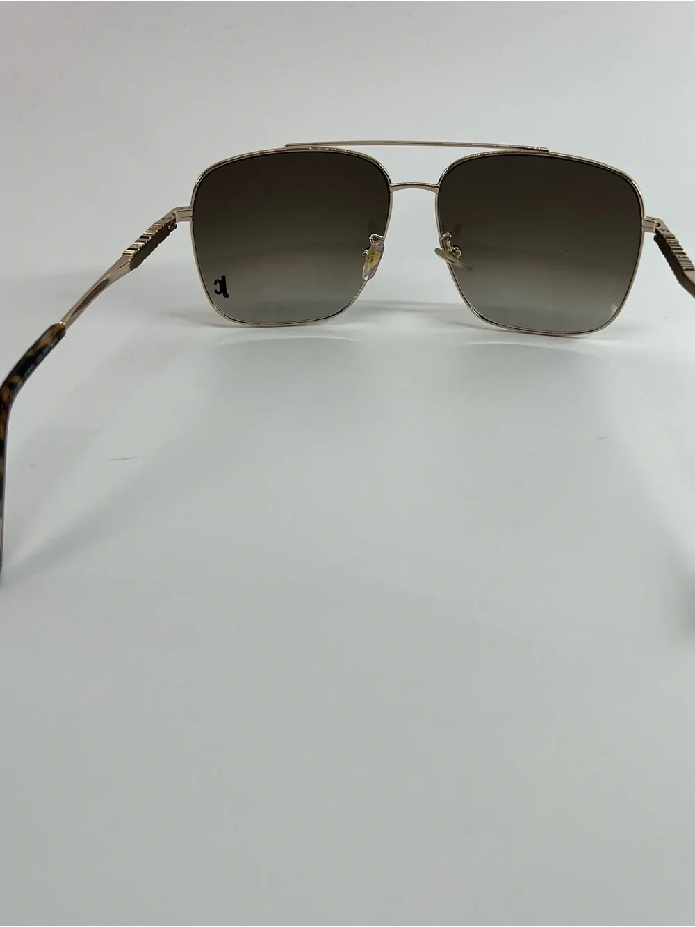 Just Cavalli Gold Metal Sunglasses with Gradient Brown Lenses